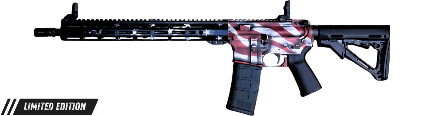 16 AMERICAN FLAG 5.56 Ar 15 Limited edition R16M4SFSM FLAG 1